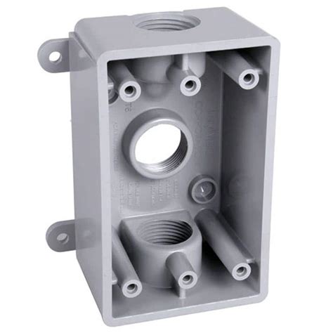 all-weather metal outlet box 3 4|1.